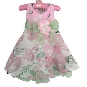 Bonnie Baby Girls Chiffon Flare Dress Special Occasion